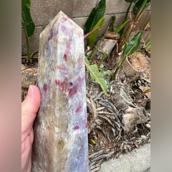 Unicorn Stone Tower with Smokey Quartz and Pink Tourmaline - Picture 6 of 11